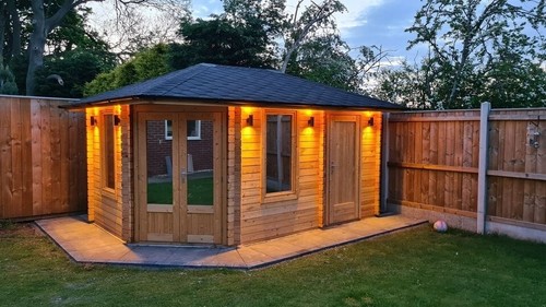 Log cabin 3mx4 - .5m, 40mm