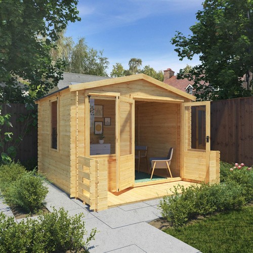 Wooden log cabin 3 7m - cabin, 3.7m