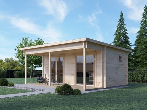 New model log cabin - new,